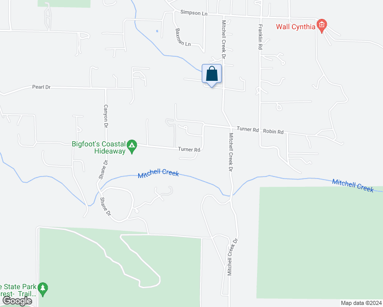 map of restaurants, bars, coffee shops, grocery stores, and more near 30751 Turner Road in Fort Bragg