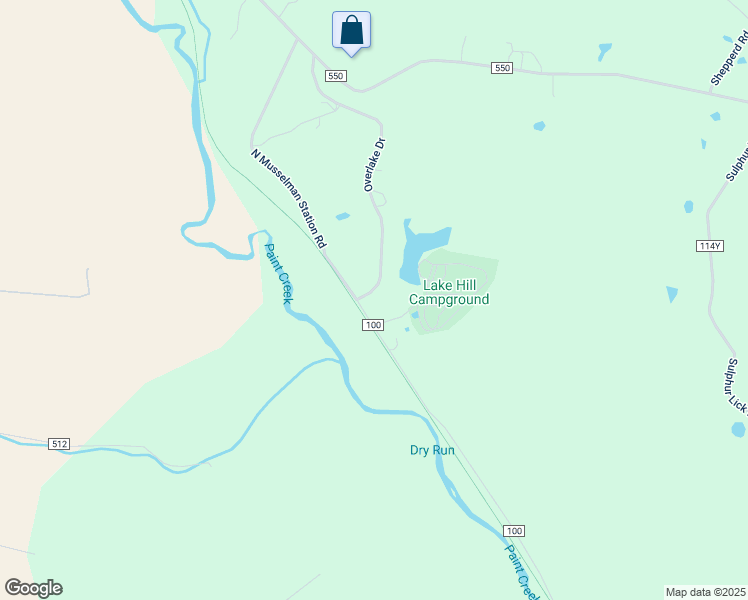 map of restaurants, bars, coffee shops, grocery stores, and more near 44 Overlake Drive in Frankfort