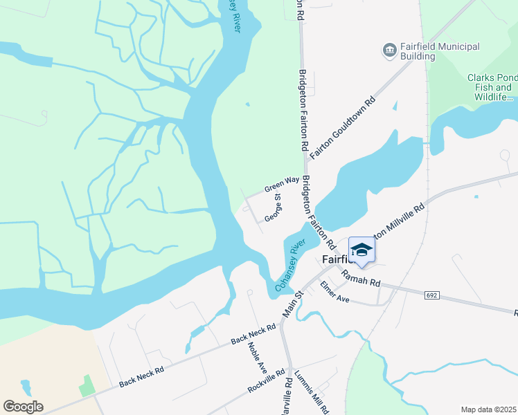map of restaurants, bars, coffee shops, grocery stores, and more near 9 Country Club Drive in Bridgeton