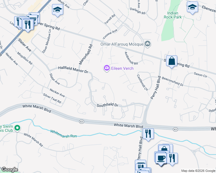 map of restaurants, bars, coffee shops, grocery stores, and more near 8252 Berryfield Drive in Nottingham