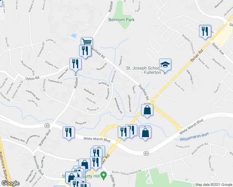 map of restaurants, bars, coffee shops, grocery stores, and more near 10 Sharpley Court in Nottingham