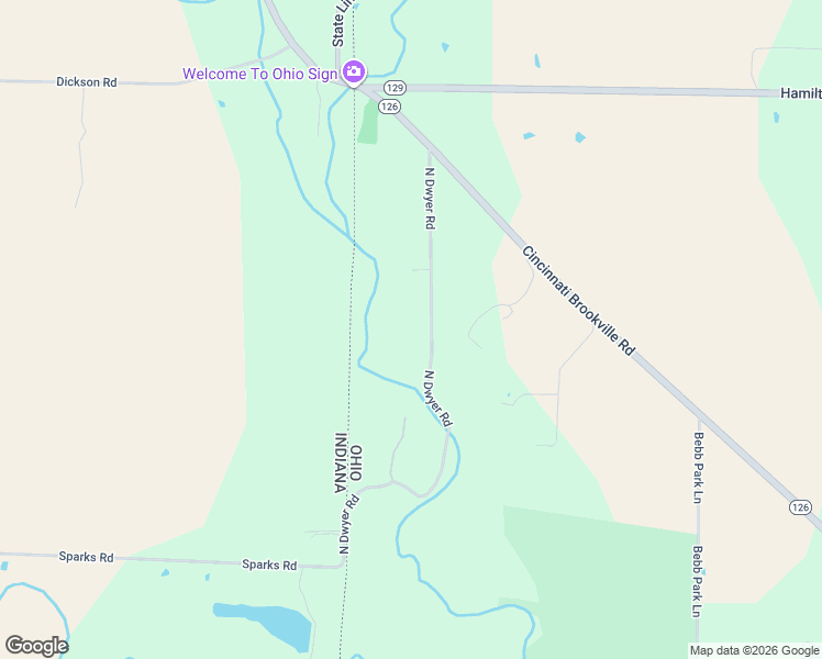 map of restaurants, bars, coffee shops, grocery stores, and more near 7951 North Dwyer Road in Okeana