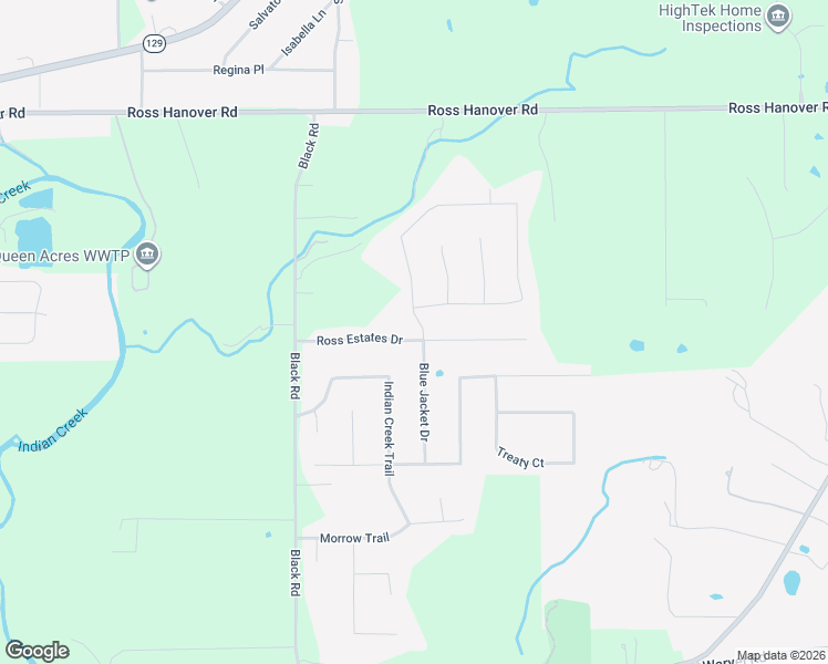 map of restaurants, bars, coffee shops, grocery stores, and more near 1281 Blue Jacket Drive in Hamilton