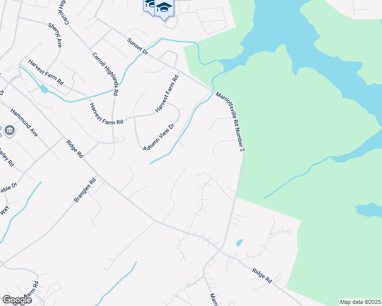 map of restaurants, bars, coffee shops, grocery stores, and more near Snowden Creek Road in MARRIOTTSVL