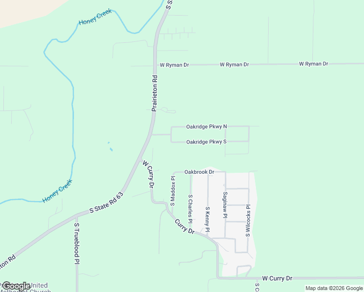 map of restaurants, bars, coffee shops, grocery stores, and more near 2123 Oakridge Parkway South in Terre Haute