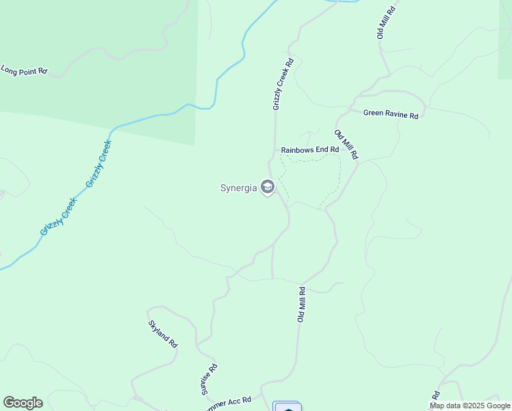 map of restaurants, bars, coffee shops, grocery stores, and more near 18441 Rainbows End Road in Nevada City