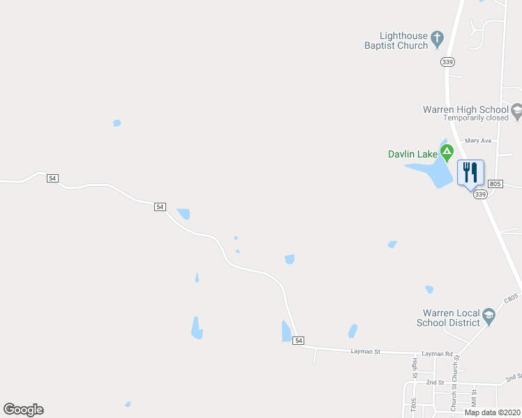 map of restaurants, bars, coffee shops, grocery stores, and more near in Vincent