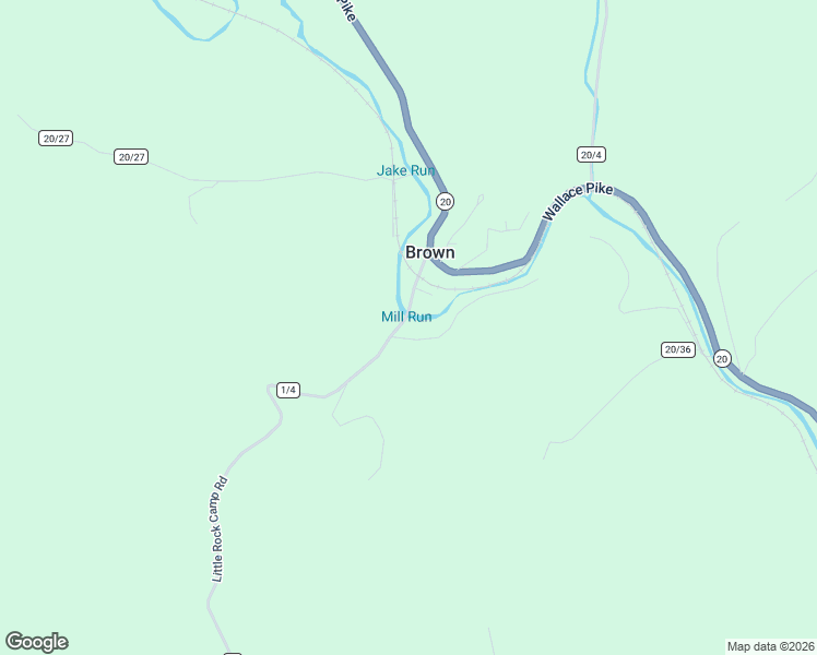 map of restaurants, bars, coffee shops, grocery stores, and more near 1906 Brown Road in Wallace