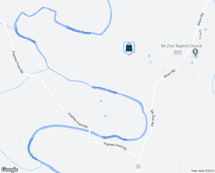 map of restaurants, bars, coffee shops, grocery stores, and more near 256 Ginger Drive in Kearneysville