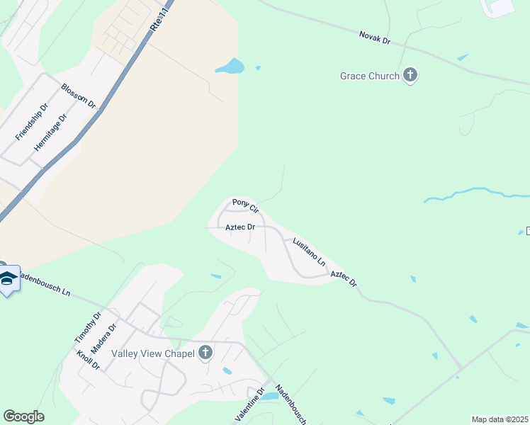 map of restaurants, bars, coffee shops, grocery stores, and more near 36 Pony Circle in Martinsburg
