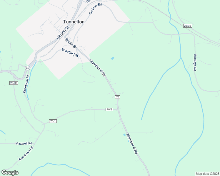 map of restaurants, bars, coffee shops, grocery stores, and more near 2021 Number 4 Road in Tunnelton