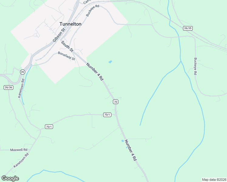 map of restaurants, bars, coffee shops, grocery stores, and more near 2021 Number 4 Road in Tunnelton