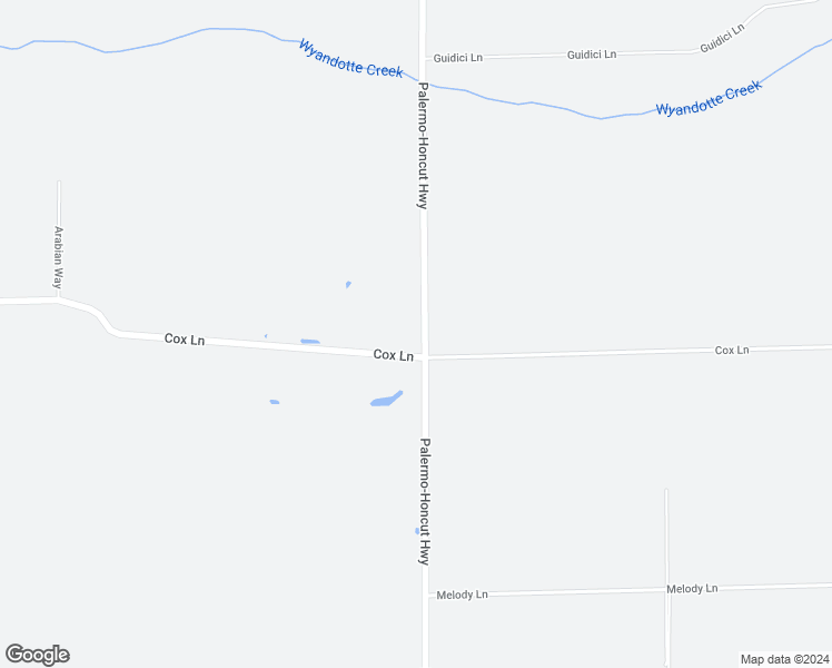 map of restaurants, bars, coffee shops, grocery stores, and more near 8600 Palermo-Honcut Highway in Oroville