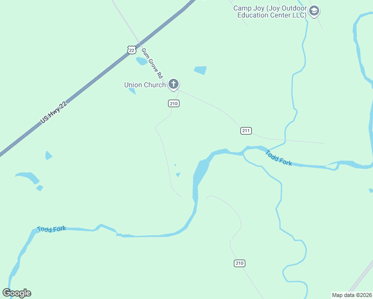 map of restaurants, bars, coffee shops, grocery stores, and more near 2432 Township Highway 210 in Clarksville
