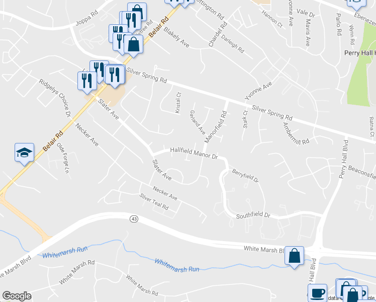 map of restaurants, bars, coffee shops, grocery stores, and more near 4 Hedgeford Court in Nottingham