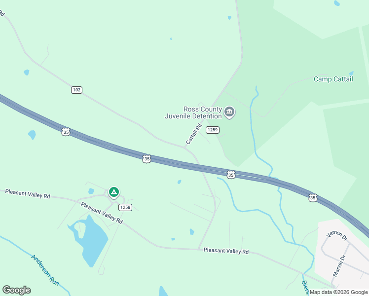 map of restaurants, bars, coffee shops, grocery stores, and more near 4599 Biers Run Road in Chillicothe