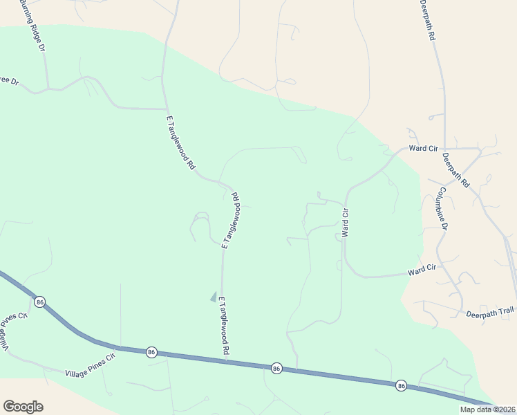 map of restaurants, bars, coffee shops, grocery stores, and more near 8788 East Tanglewood Road in Franktown