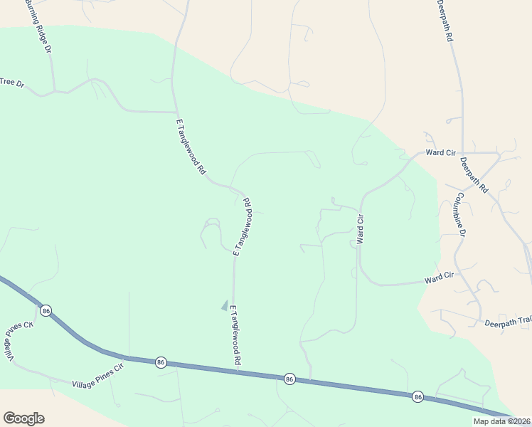 map of restaurants, bars, coffee shops, grocery stores, and more near 8788 East Tanglewood Road in Franktown