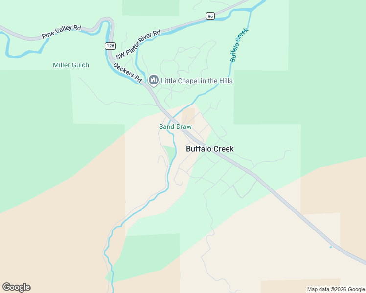 map of restaurants, bars, coffee shops, grocery stores, and more near 18073 County Road 126 in Pine