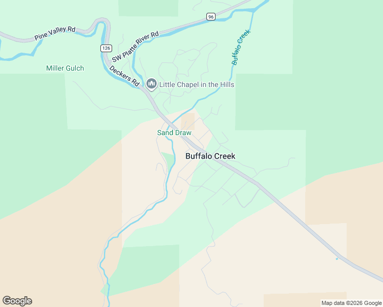 map of restaurants, bars, coffee shops, grocery stores, and more near 18073 County Road 126 in Pine