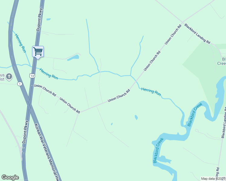 map of restaurants, bars, coffee shops, grocery stores, and more near 381 Union Church Road in Townsend