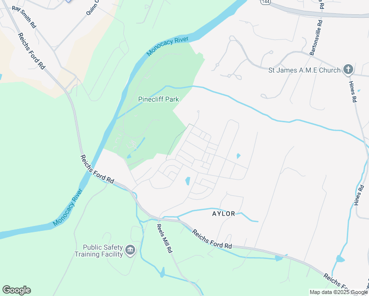 map of restaurants, bars, coffee shops, grocery stores, and more near 5625 Scott Ridge Place in Frederick