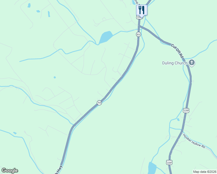 map of restaurants, bars, coffee shops, grocery stores, and more near 58 Great Oak Valley Road in Keyser