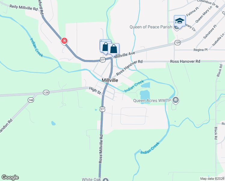 map of restaurants, bars, coffee shops, grocery stores, and more near 2831 Front Street in Hamilton
