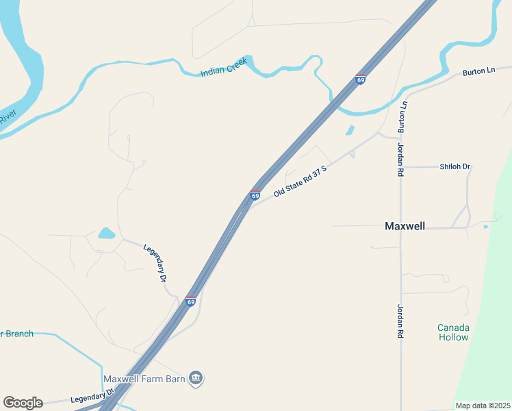 map of restaurants, bars, coffee shops, grocery stores, and more near 2600 Old State Road 37 South in Martinsville