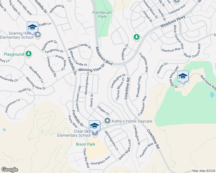 map of restaurants, bars, coffee shops, grocery stores, and more near 1823 Candleglow Street in Castle Rock