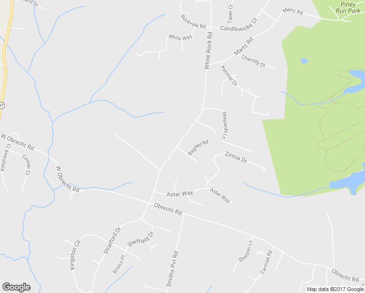 map of restaurants, bars, coffee shops, grocery stores, and more near 6751 White Rock Road in Sykesville