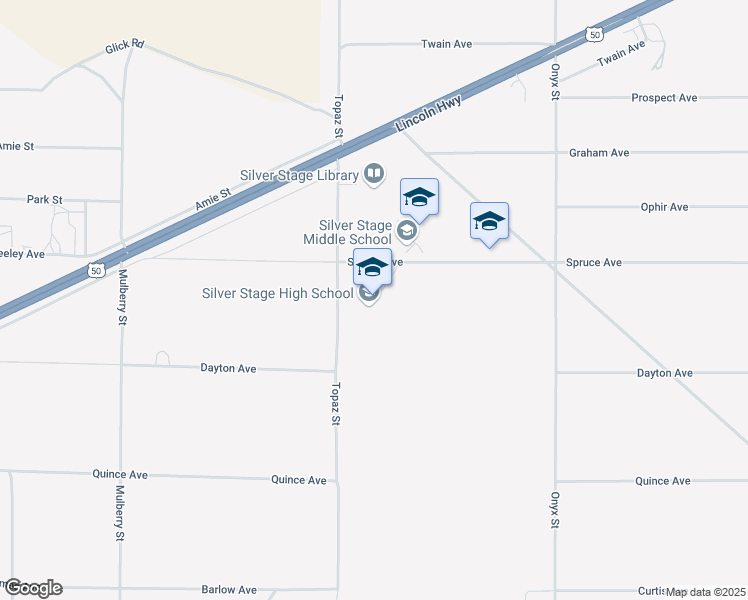 map of restaurants, bars, coffee shops, grocery stores, and more near 3755 Spruce Avenue in Silver Springs