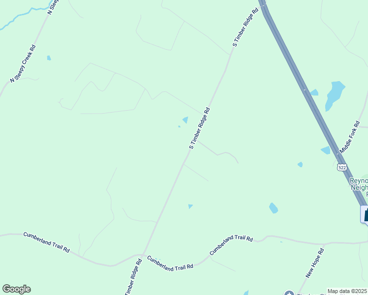 map of restaurants, bars, coffee shops, grocery stores, and more near 1609 South Timber Ridge Road in Cross Junction