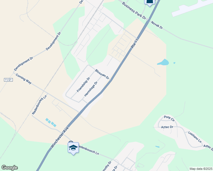 map of restaurants, bars, coffee shops, grocery stores, and more near 5176 U.S. 11 in Martinsburg