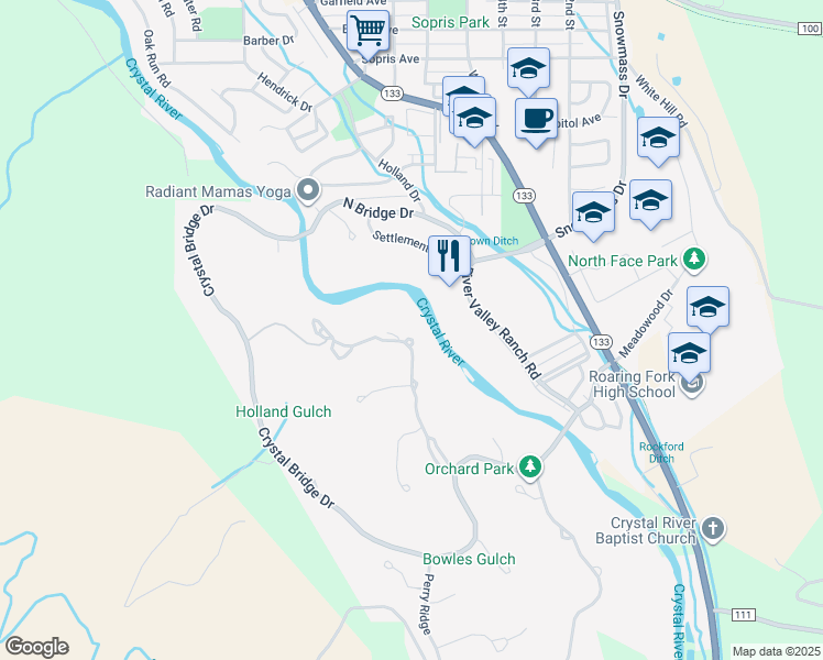 map of restaurants, bars, coffee shops, grocery stores, and more near 1168 Heritage Drive in Carbondale
