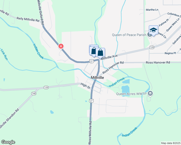 map of restaurants, bars, coffee shops, grocery stores, and more near 2916 Water Street in Hamilton