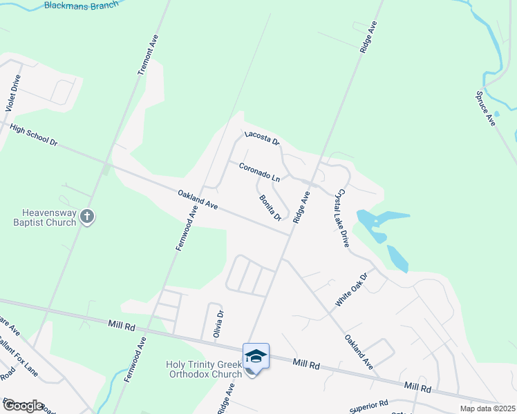 map of restaurants, bars, coffee shops, grocery stores, and more near 133 Bonita Drive in Egg Harbor Township