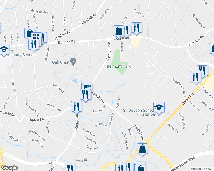 map of restaurants, bars, coffee shops, grocery stores, and more near 8564 Gradien Drive in Nottingham