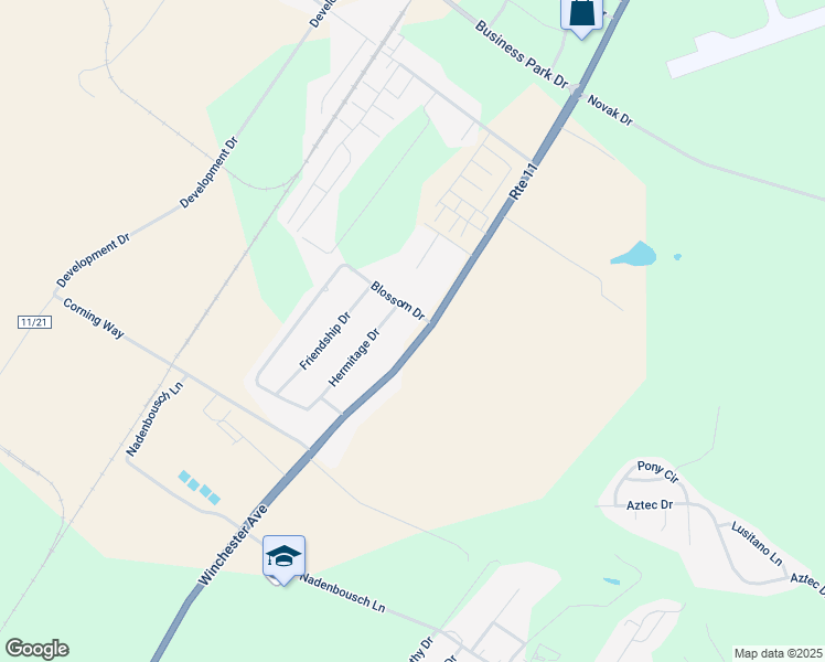 map of restaurants, bars, coffee shops, grocery stores, and more near 5176 U.S. 11 in Martinsburg