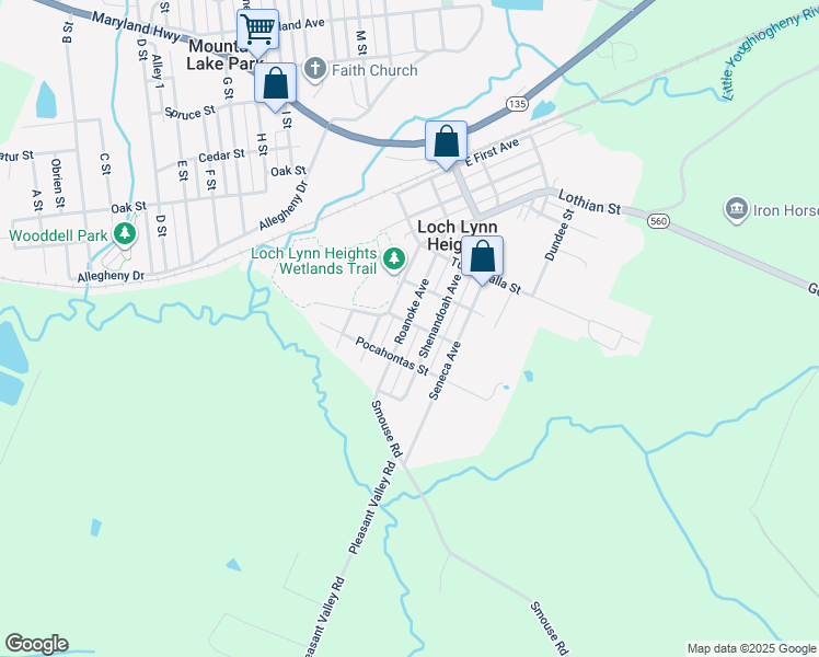 map of restaurants, bars, coffee shops, grocery stores, and more near 402 Roanoke Avenue in Oakland