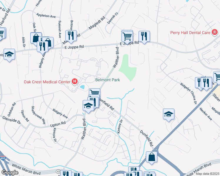 map of restaurants, bars, coffee shops, grocery stores, and more near 1 Robinway Court in Nottingham