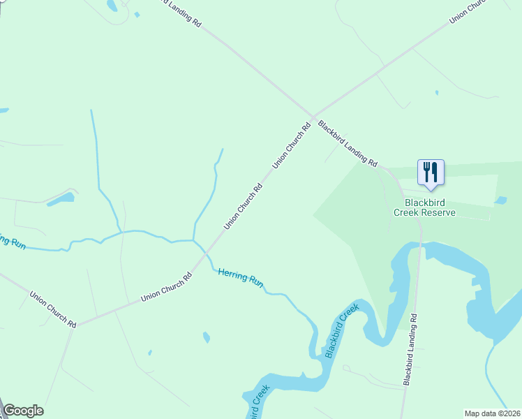 map of restaurants, bars, coffee shops, grocery stores, and more near 556 Union Church Road in Townsend