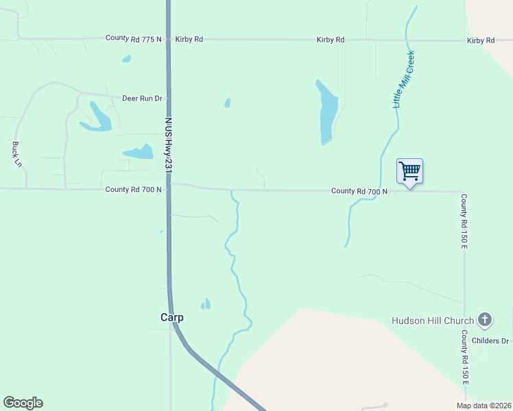 map of restaurants, bars, coffee shops, grocery stores, and more near 7588 Hudson Hill Road in Spencer