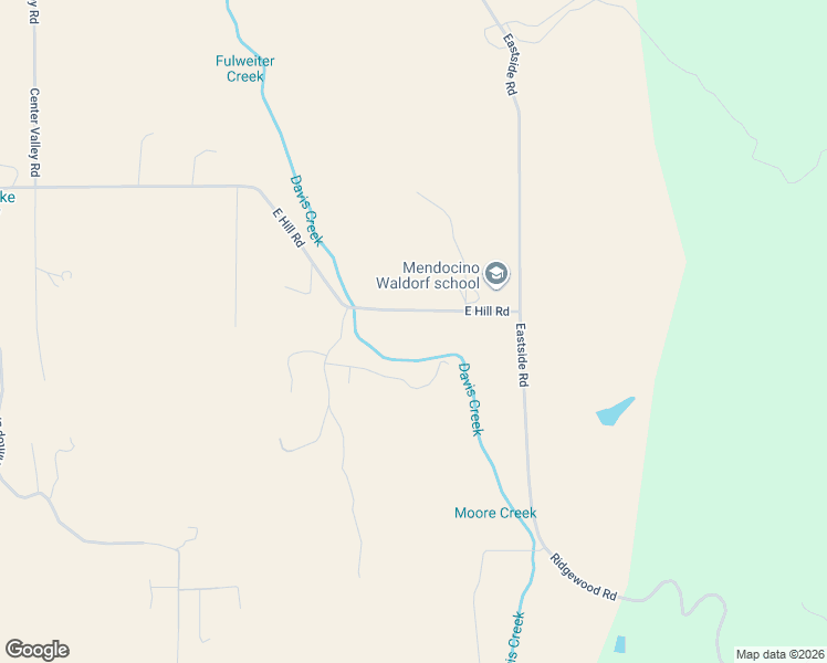 map of restaurants, bars, coffee shops, grocery stores, and more near 2351 East Hill Road in Willits