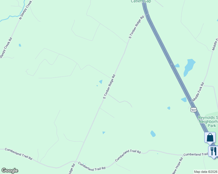 map of restaurants, bars, coffee shops, grocery stores, and more near State Route 696 in Frederick County