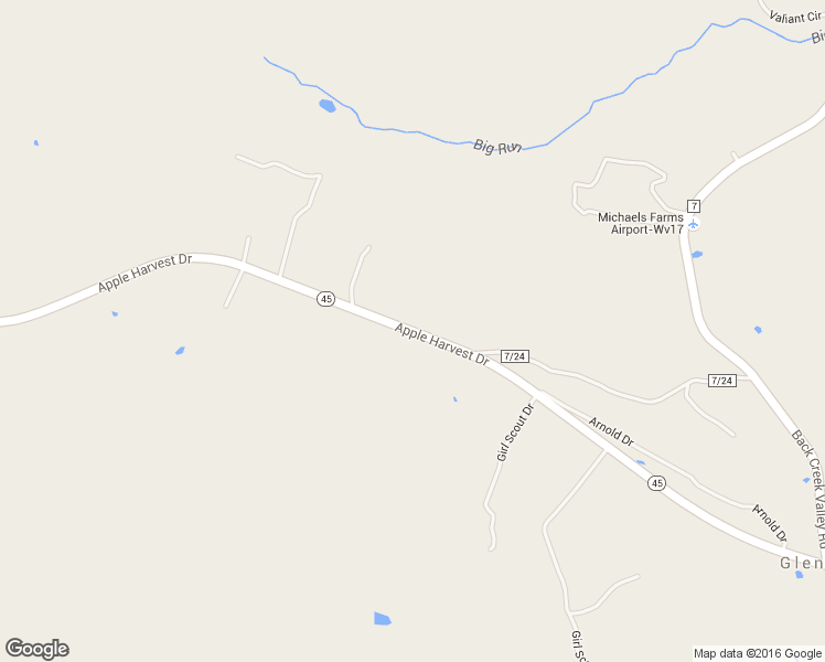 map of restaurants, bars, coffee shops, grocery stores, and more near West Virginia 45 in Hedgesville