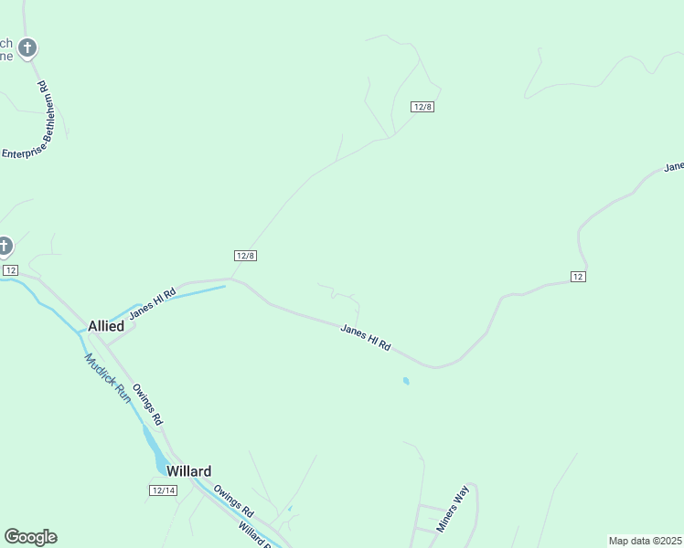 map of restaurants, bars, coffee shops, grocery stores, and more near 12 Rear Route in Shinnston