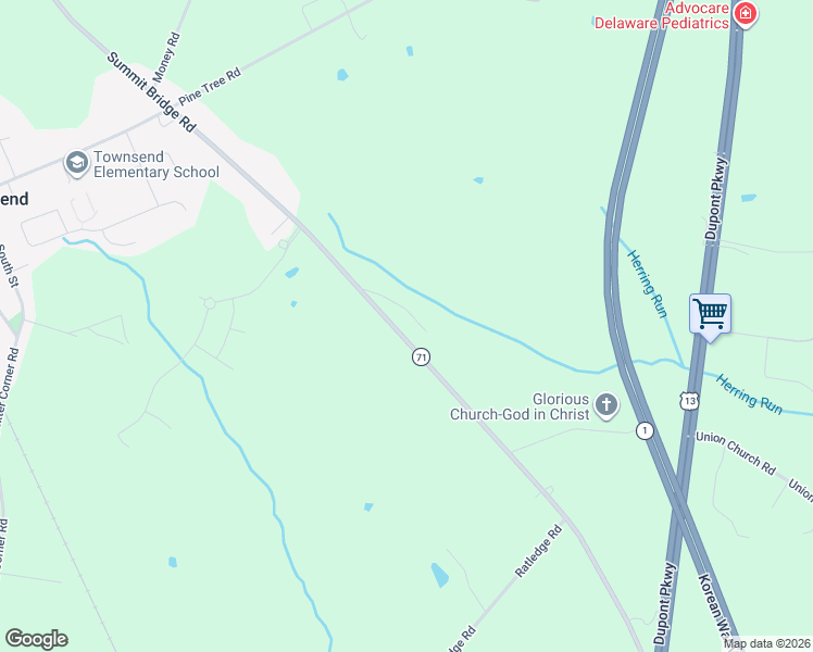 map of restaurants, bars, coffee shops, grocery stores, and more near 16 Macey Lane in Townsend