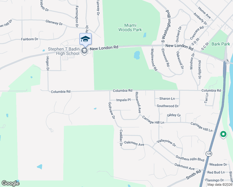 map of restaurants, bars, coffee shops, grocery stores, and more near 781 Columbia Road in Hamilton