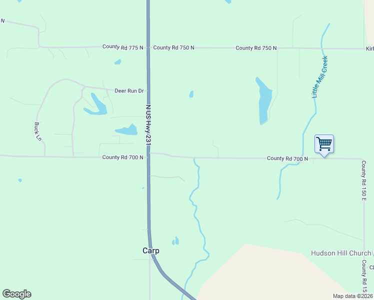 map of restaurants, bars, coffee shops, grocery stores, and more near 7577 Hudson Hill Road in Spencer